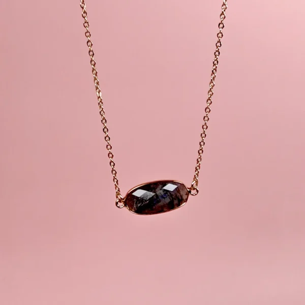 Collier en pierre naturelle Onix fait main – Image 2