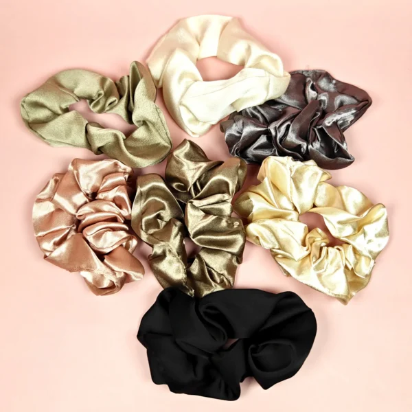 Chouchou en satin (couleurs aléatoires)
